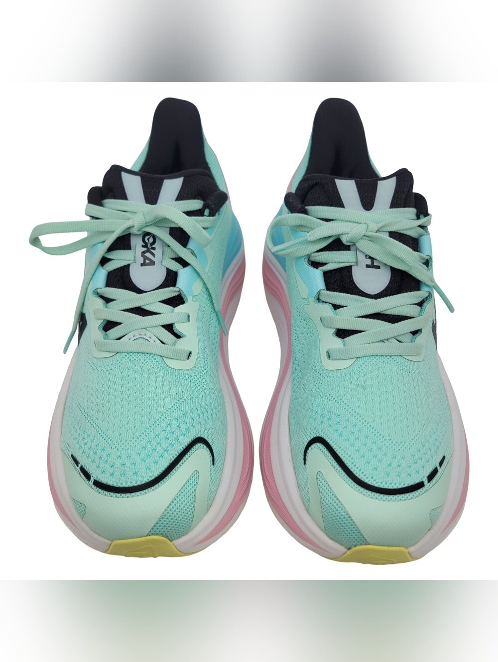 Hoka Women's Skyward X Running Shoes Mint Fluorite Blue Spark Size 8B - Picture 2 of 11